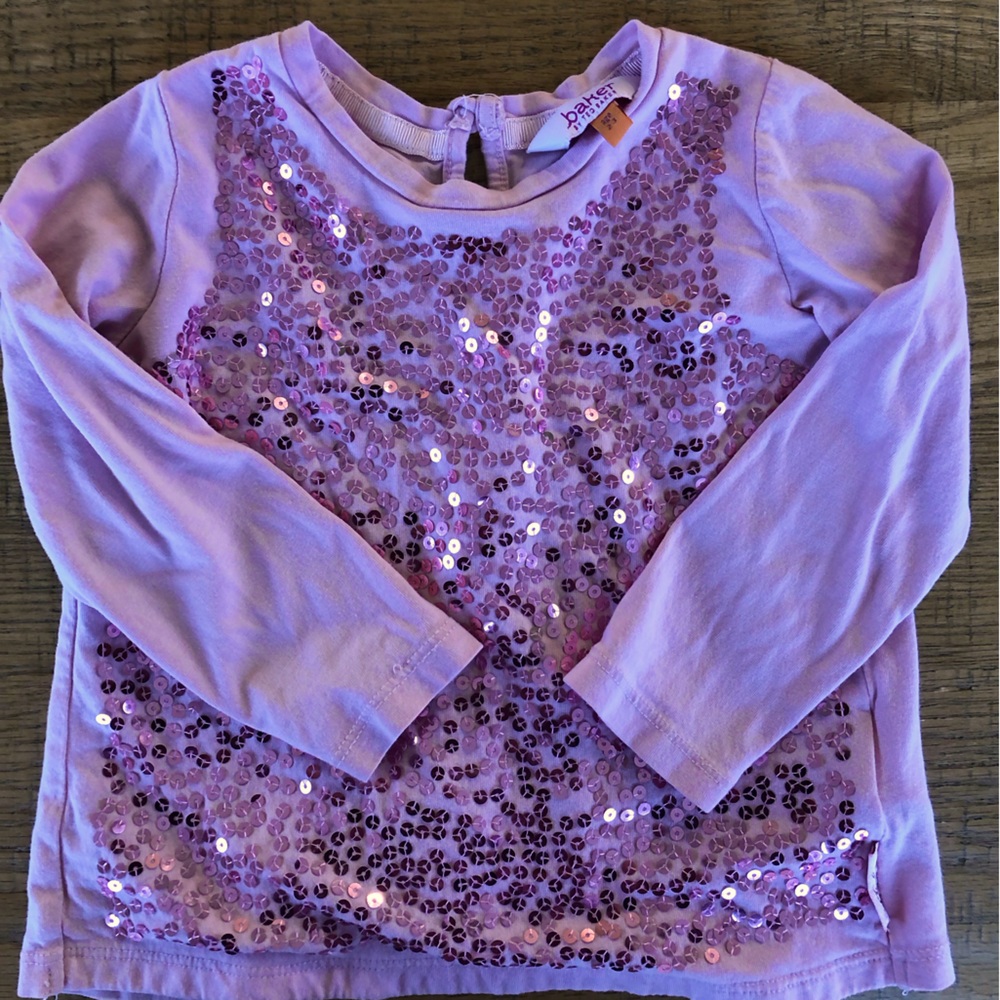 Ted Baker Pink Sequin Top, Size 2-3